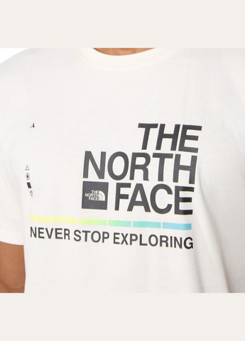 Біла футболка foundation graphic nf0a55efq4c1 The North Face