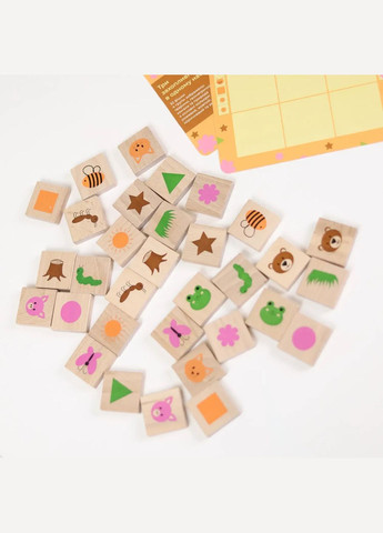 Дерев'яна настільна гра Меморі, 32 ел. () Igroteco 900644 (328448243)