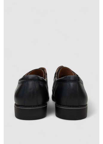 Темно-синие туфли мужские с перфорацией Sport Line