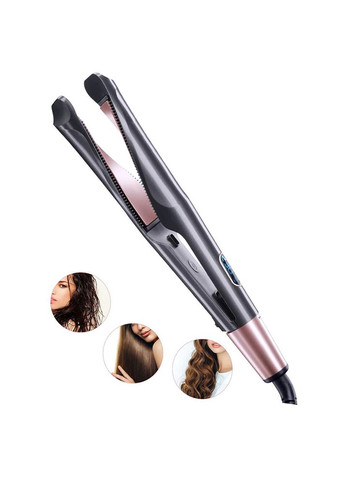 Спиральный выпрямитель плойка утюжок для волос Curl & Straight 2в1 для завивки и выпрямления волос No Brand (354226813)