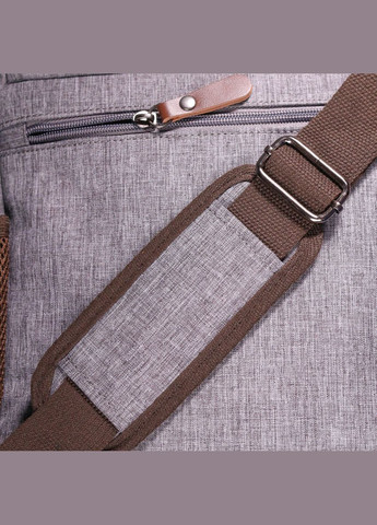 Сумка мужская через плечо из текстиля 21263 Серая Vintage (302009233)