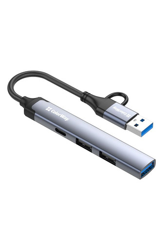 USB-хаб USB Type-A/USB Type-C 4-в-1 (CW-HUB06) Colorway (336951502)
