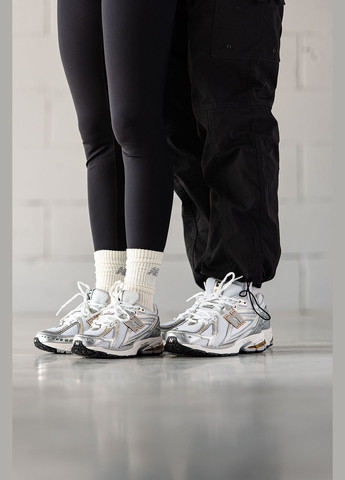 Белые демисезонные кроссовки мужские и женские new balance 1906r white rain cloud silver metallic | нью баланс 1906 белые No Brand