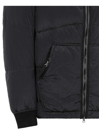 Черная демисезонная куртка 40532 nylon metal watro ripstop tc black Stone Island