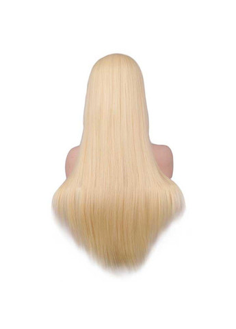 Ровный парик аниме c длинной челкой "Блондинка" - 70см No Brand (288538234)