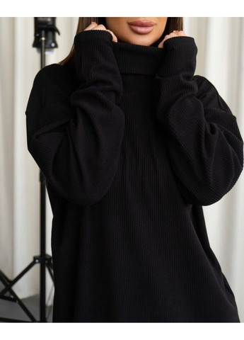 Черное повседневный платье 14433 s черный ISSA PLUS