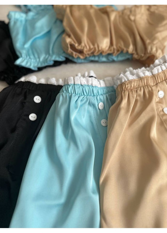 Бежева жіноча піжама з шовку Україна