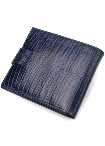 Мужское кожаное портмоне с тиснением и монетницей синее (sku_21767) No Brand (327820195)