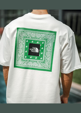 Белая стильная мужская футболка the north face оверсайз белая Freedom