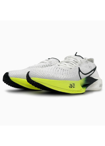 КРОССОВКИ ЖЕНСКИЕ NIKE AIR ZOOMX VAPORFLY 3 WHITE / GREEN НАЙК АИР ЗУМ ВАПОРФЛАЙ No Brand серые демисезоны (368884011)