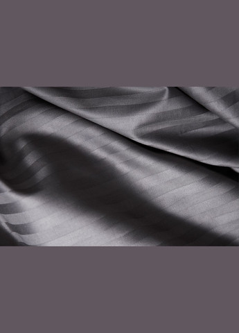 Комплект постельного белья Satin Stripe семейный 143х210х2 наволочки 4х50х70 (MS-820003703) Moon&Star stripe black (288044237)