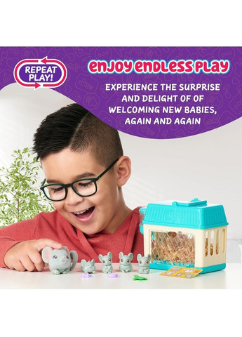 Ігровий набір Мама-сюрприз Миша в будиночку-клітці з мишенятами Little Live Pets (373039177)