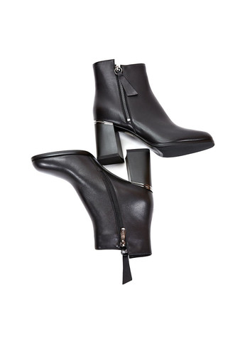 Чорні демісезонна ботильйони 01027 чорні Brocoli