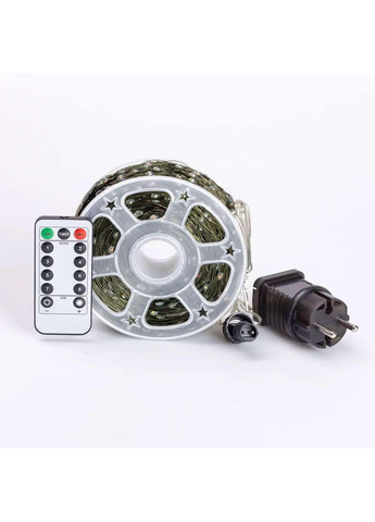 Гирлянда роса на пульте 200 метров на 2000 led светодиодов капля зеленый провод мультиколор 2000L200MGML Garlando (370373307)