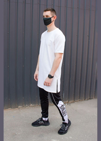 Белая футболка ронин с коротким рукавом ТУР