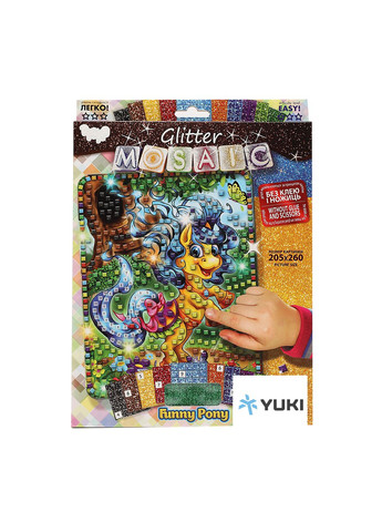 Набір для креативної творчості «Блискуча мозаїка» колір різнокольоровий ЦБ-00152728 Danko Toys (353686393)