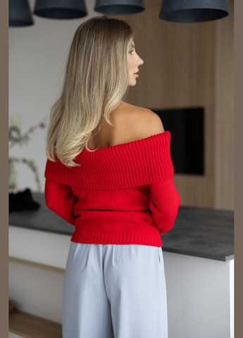 Красный демисезонный свитер Larionoff