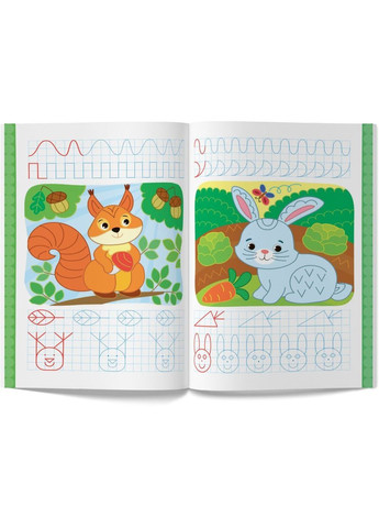 Перші багаторазові прописи. Веселі тваринки. Навчаємося писати правильно () Кристал Бук F00031710 (368210561)