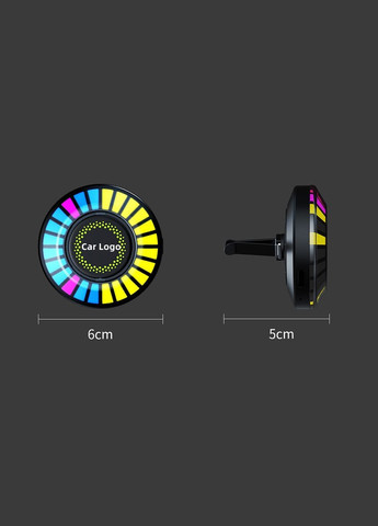 Ароматизатор в авто с эквалайзером, светодиодная подсветка в авто Volkswagen (330789094)