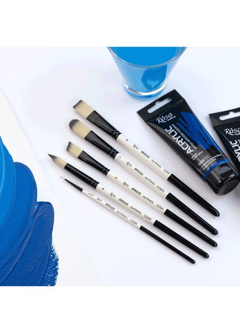 Кисть синтетика круглая BREEZE 1226R №000 короткая ручка ROSA Роса (362578830)