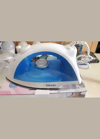 Хороший паровой утюг гладильный 198A с тефлоновым покрытием подошвы для глажки одежды 1800Вт Sokany (297331768)