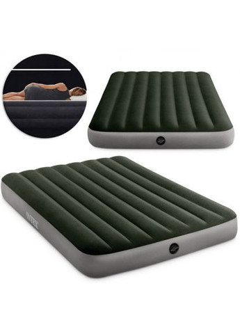 Полуторный надувной матрас для сна и отдыха 191х137х25 см 64108 Intex (350349137)