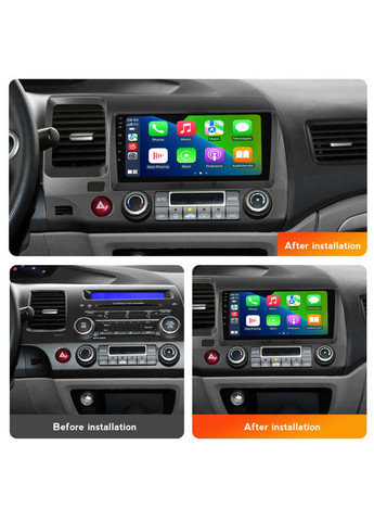 Штатна магнітола Makede M150S Honda Civic 8 (2005- 2012) QleD M150S 2Gb+32Gb F2 9inch Mekede (368822155)