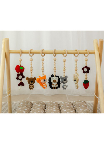 Мобиль детский напольный XRMASTER Лесные зверьки с матрасиком Ловец снов No Brand (350907914)