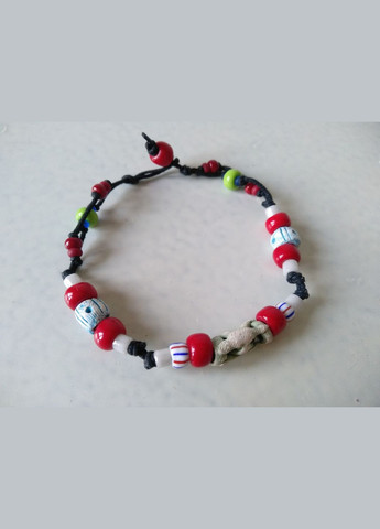 Керамический браслет ручной работы с чешским стеклянным бисером №2 Коти&Ангели (302450810)