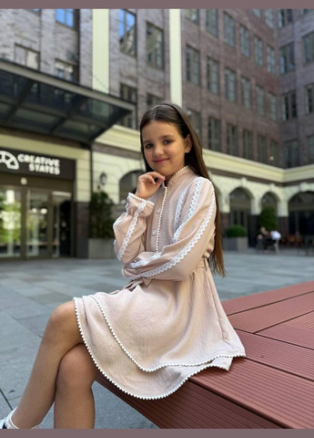 Бежева сукня в стилі етно бежева IRmAS (350349711)