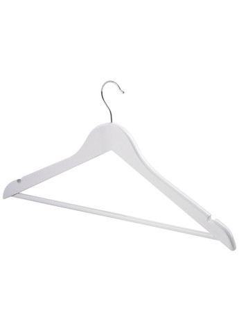 Вешалка RE05163W д/ед. дерево 44,5х23х1,2 см (6 шт) белая (6931551) IDEA HOME (365276816)