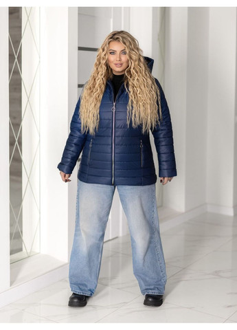 Синяя демисезонная куртка женская KaraMix
