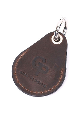 Надійний брелок-тримач для Apple AirTag із натуральної шкіри 11615 Коричневий Grande Pelle (329151690)