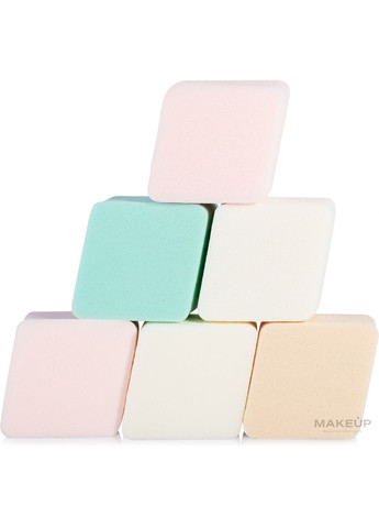 Спонж для макияжа косметический, S-107 6шт (221091-27056240) Zauber (368656603)