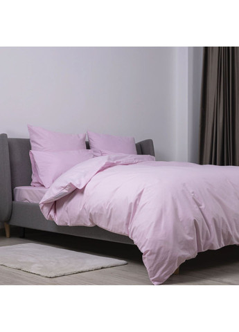 Полуторний комплект постільної білизни з наволочками 50*70 см, 115 гр/м2 Pastel Rose Рожевий (16540150215) ТЕП (364237740)
