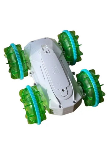 Трюковая машинка перевертыш на радиоуправлении Remote control car LED USB Зеленая More 1841-2 (314694246)