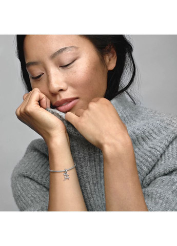 Срібний шарм Пандора "Чарівний новорічний олень" 792826C01 Kabluchka (355346268)