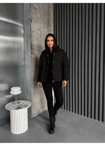 Чорна зимня куртка Україна UMButik