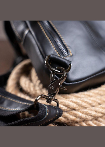 Сумка мужская на плечо 14760 Черная Vintage (329151129)