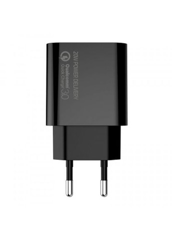 Зарядний пристрій TypeC PD + USB QC3.0 (20W) V2 black (CW-CHS025QPD-BK) Colorway type-c pd + usb qc3.0 (20w) v2 black (268141176)