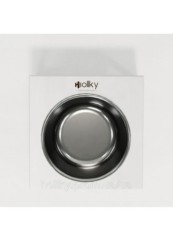 Миска на підставці для котів і середніх собак Base Solo M (1 × 0,8 л) Solo M-212110-GLWH Hollky (365652767)