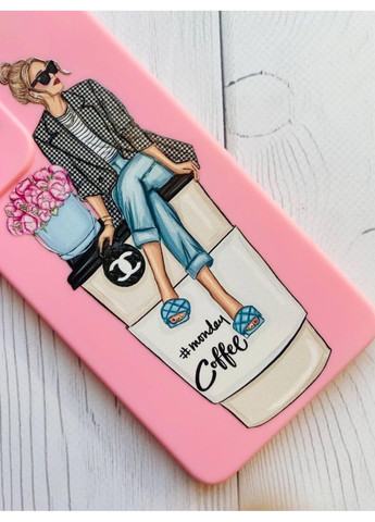 Матовый чехол на Xiaomi Redmi Note 13 Pro 5G Девушка на кофе (принт 228) Creative (355390156)