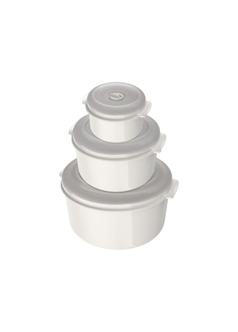 Набір контейнерів для мікрохвильової печі 3 шт. 0,5/1,4/2,6 л, контейнер для мікрохвильовки/морозилки Ernesto (362045913)