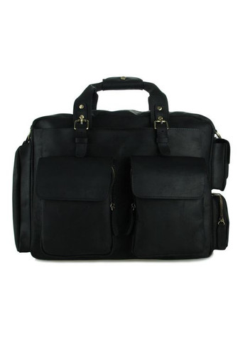 Сумка портфель через плече для чоловіків із натуральної шкіри для документів А4 для ноутбука Чорний 40521 John McDee (361660321)