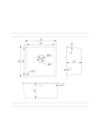 Кухонна мийка Gunter & Hauer Olef 4522 Black Honey GUNTER&HAUER (396964386)