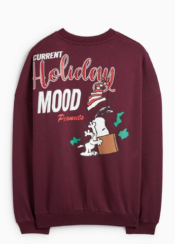 Бордовый свитшот C&A рисунок (365718130)