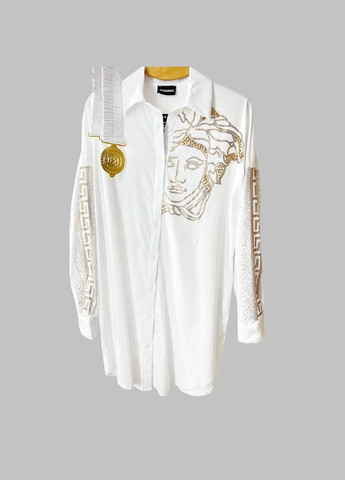 Белая праздничный, коктейльный, классическая, пляжный, карнавальный, откровенный, повседневный, кэжуал, джинсовая, вечерний рубашка Fashion с длинным рукавом