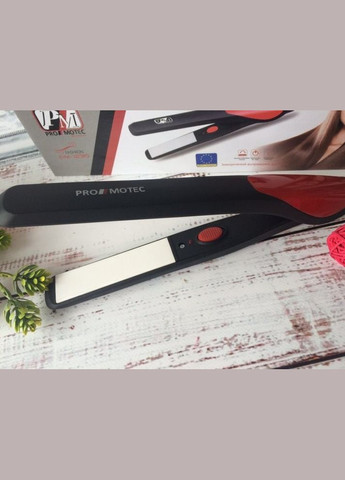 Праска випрямляч плойка з керамічним покриттям PM-1230 Pro Чорний Promotec (306716552)