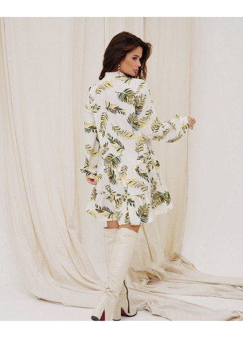 Бежевое повседневный платье sa-424 s бежевый ISSA PLUS