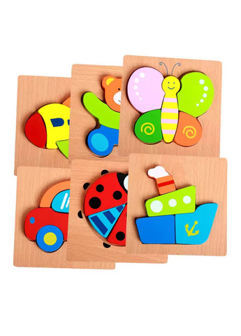 Дерев’яний пазл Корабель — розвиваюча іграшка для дітей No Brand (364553164)